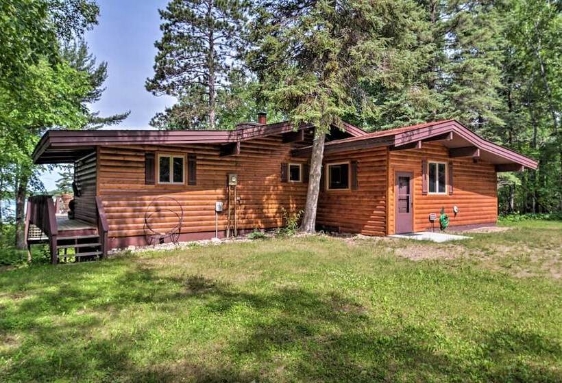 Rustic Cozy Cabin On Island Lake W/ Fire Pit, Dock