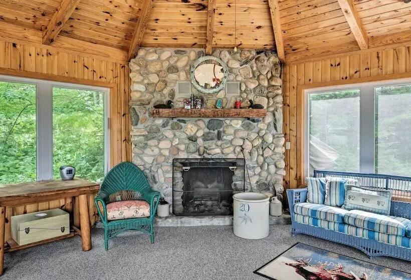 Rustic Cozy Cabin On Island Lake W/ Fire Pit, Dock