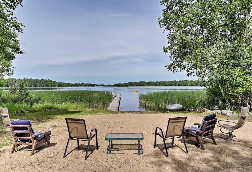 Rustic Cozy Cabin On Island Lake W/ Fire Pit, Dock