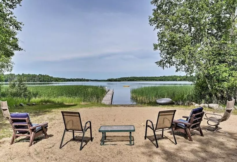 Rustic Cozy Cabin On Island Lake W/ Fire Pit, Dock