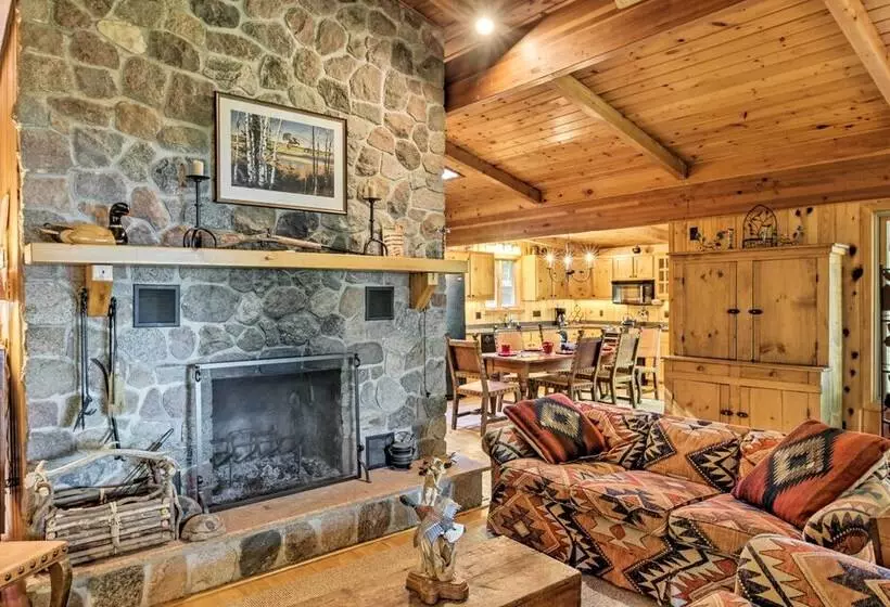 Rustic Cozy Cabin On Island Lake W/ Fire Pit, Dock