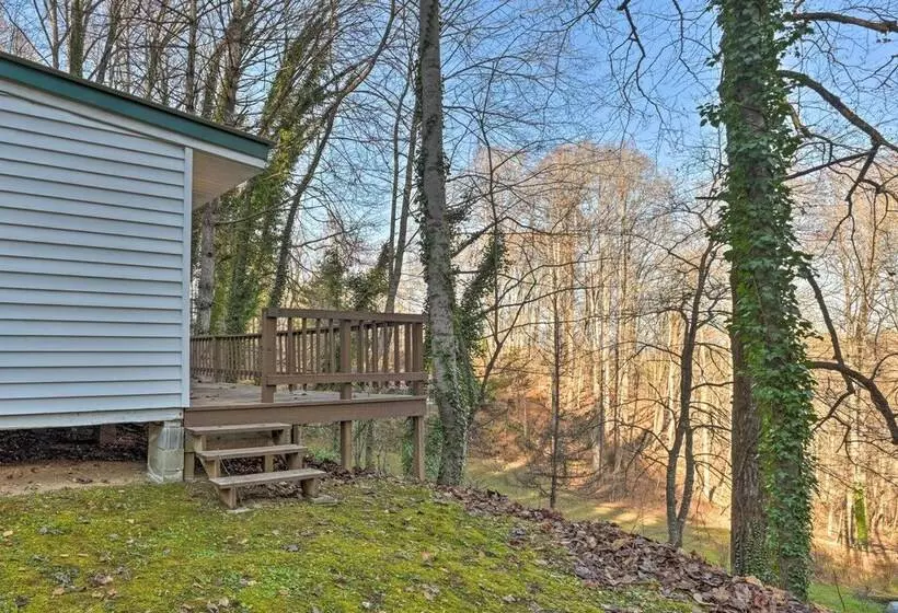 Secluded Bryson City Home W/ Deck, Steps To Creek!