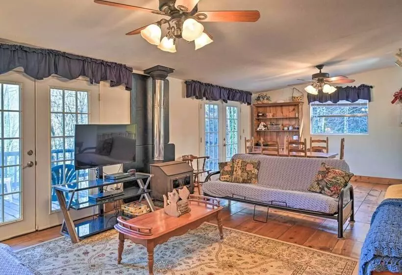 Secluded Bryson City Home W/ Deck, Steps To Creek!