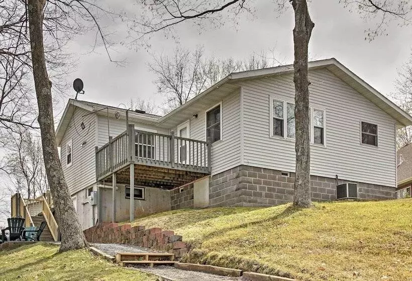Cozy Balsam Lake Home: Deck, Private Dock + Kayaks