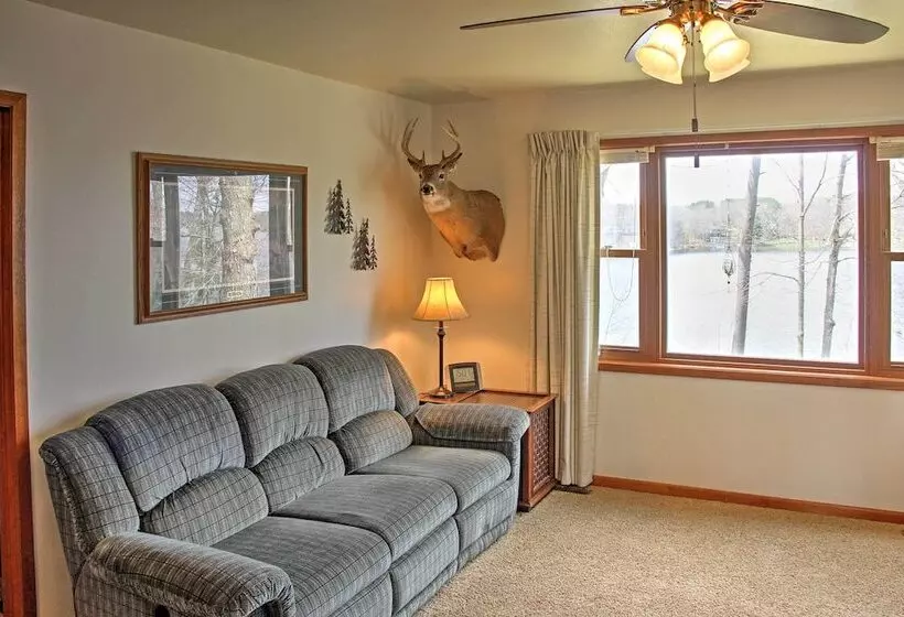 Cozy Balsam Lake Home: Deck, Private Dock + Kayaks