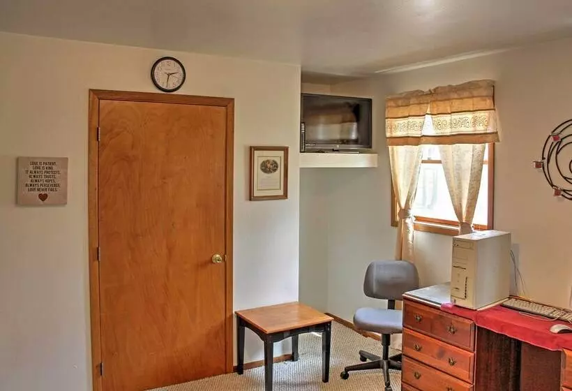 Cozy Balsam Lake Home: Deck, Private Dock + Kayaks