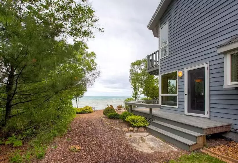 Lavish Charlevoix Home On Lake Michigan, Fire Pit