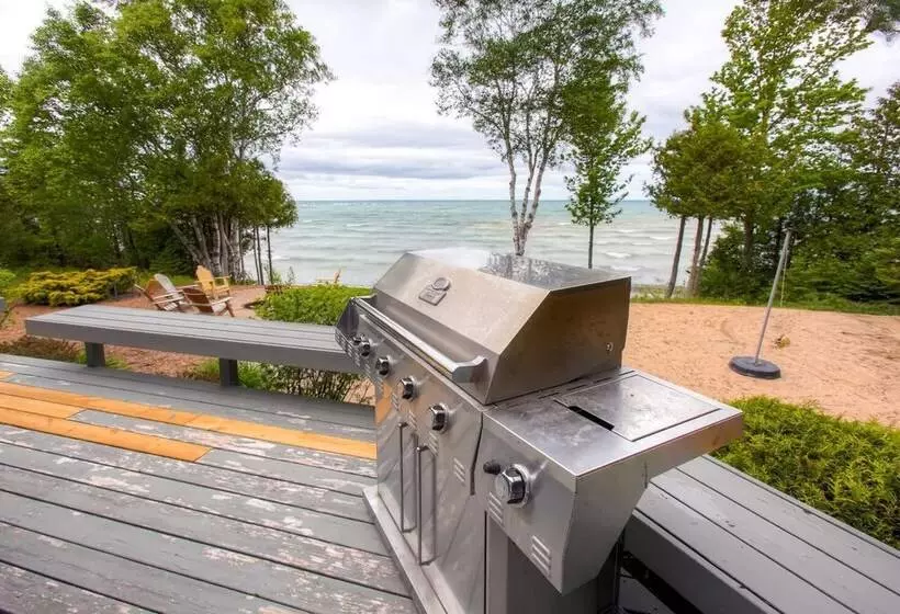Lavish Charlevoix Home On Lake Michigan, Fire Pit