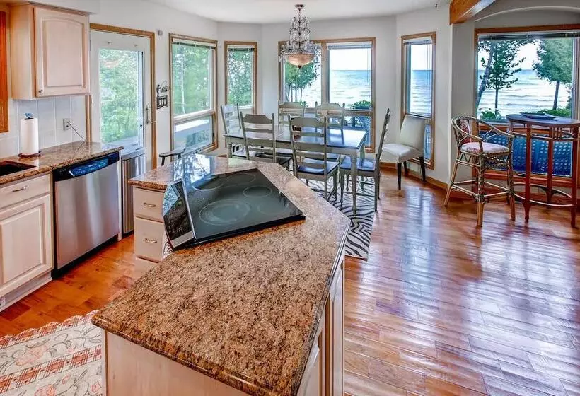 Lavish Charlevoix Home On Lake Michigan, Fire Pit