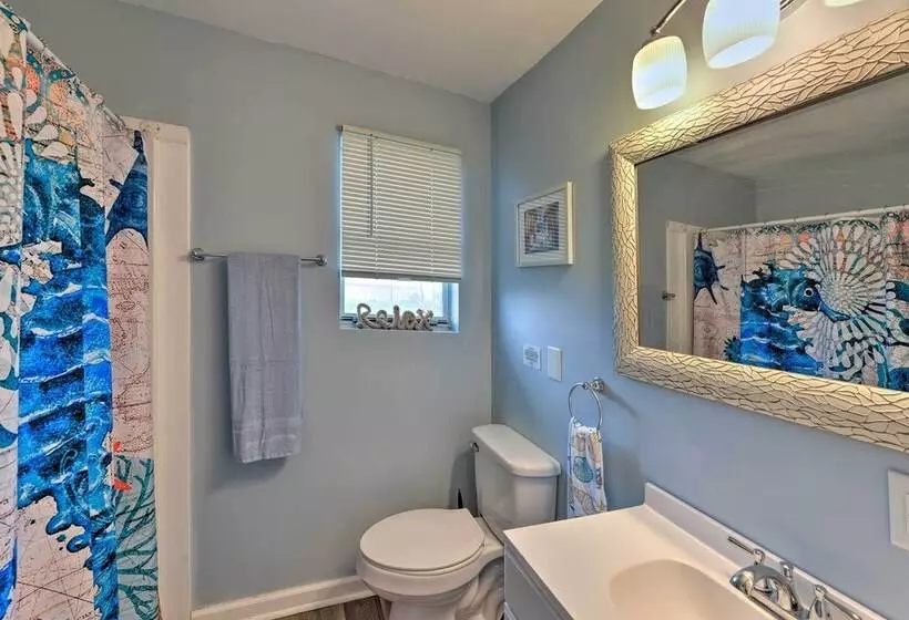 Luxe  Cozy Crab Shack  W/ Porch In Indian Beach!