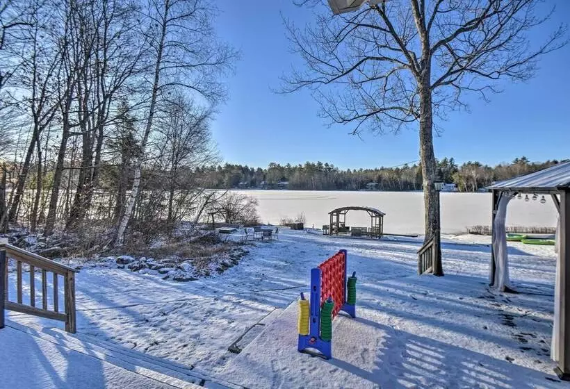 New Hampshire Home W/ Private Beach, Dock & Rafts!