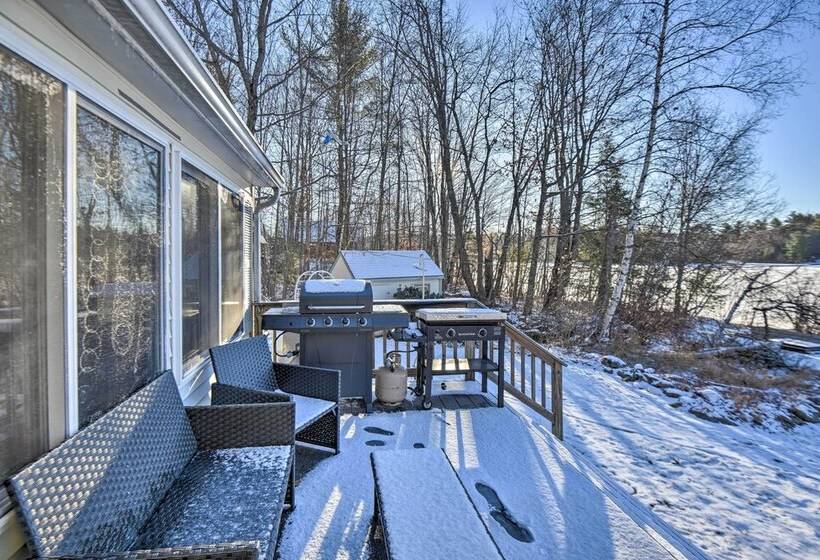 New Hampshire Home W/ Private Beach, Dock & Rafts!