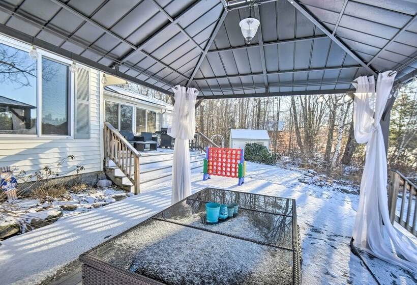 New Hampshire Home W/ Private Beach, Dock & Rafts!