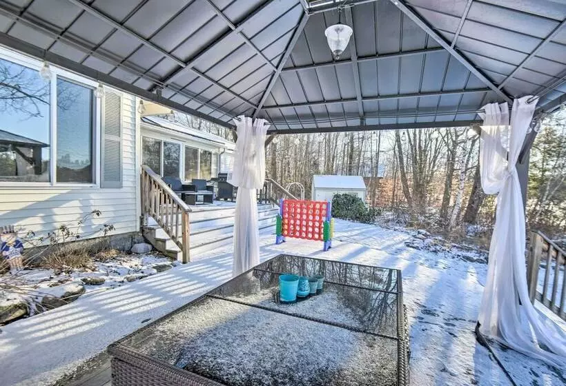 New Hampshire Home W/ Private Beach, Dock & Rafts!