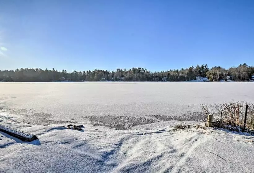 New Hampshire Home W/ Private Beach, Dock & Rafts!