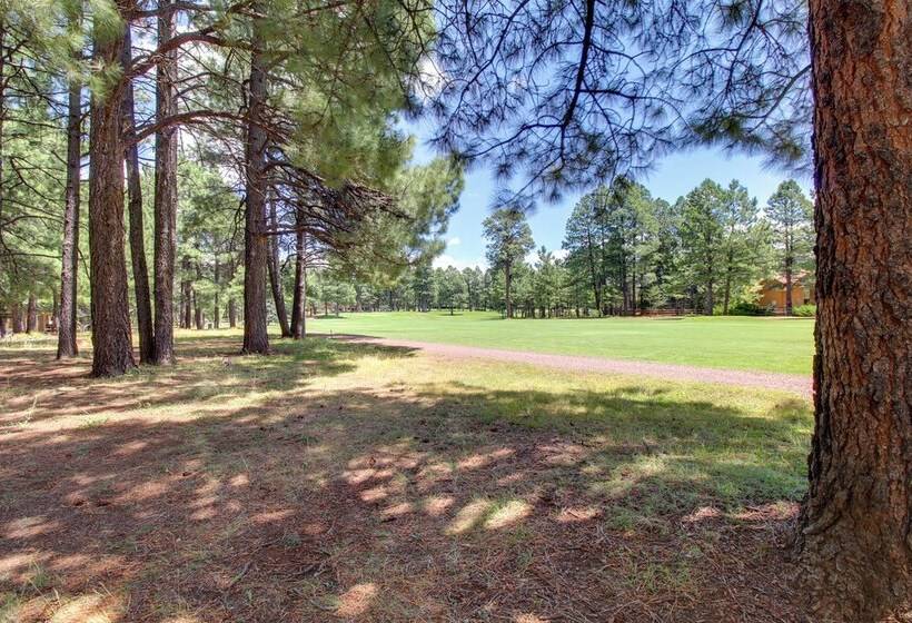 Pinetop Golf Course Home: Furnished Deck & Views!