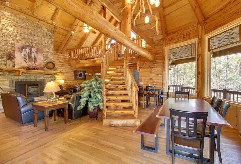 Lakeside Cabin On 2 Acres W/ Fire Pit + Hot Tub!