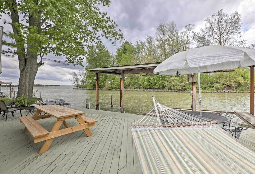 Waterfront Indian Lake House: Deck + Private Dock!