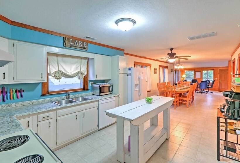 Waterfront Indian Lake House: Deck + Private Dock!