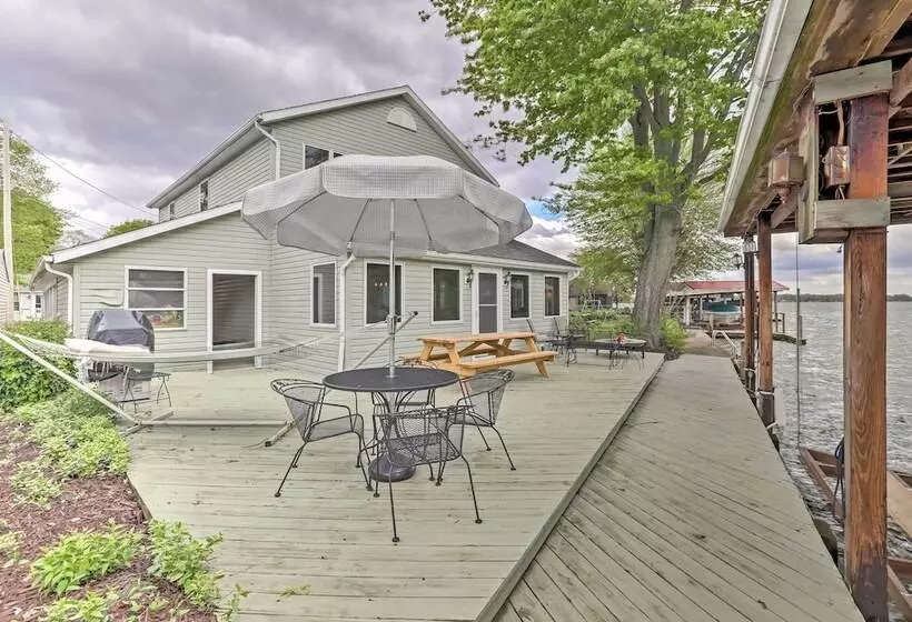 Waterfront Indian Lake House: Deck + Private Dock!