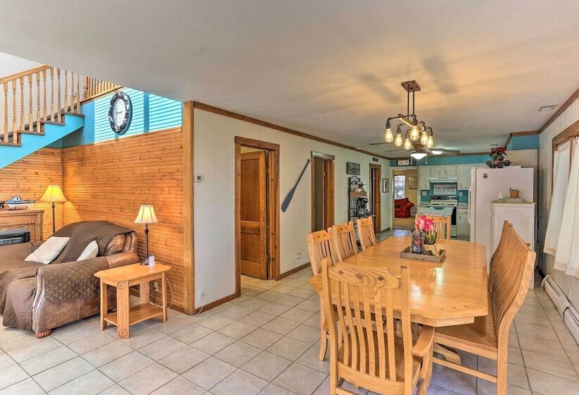 Waterfront Indian Lake House: Deck + Private Dock!