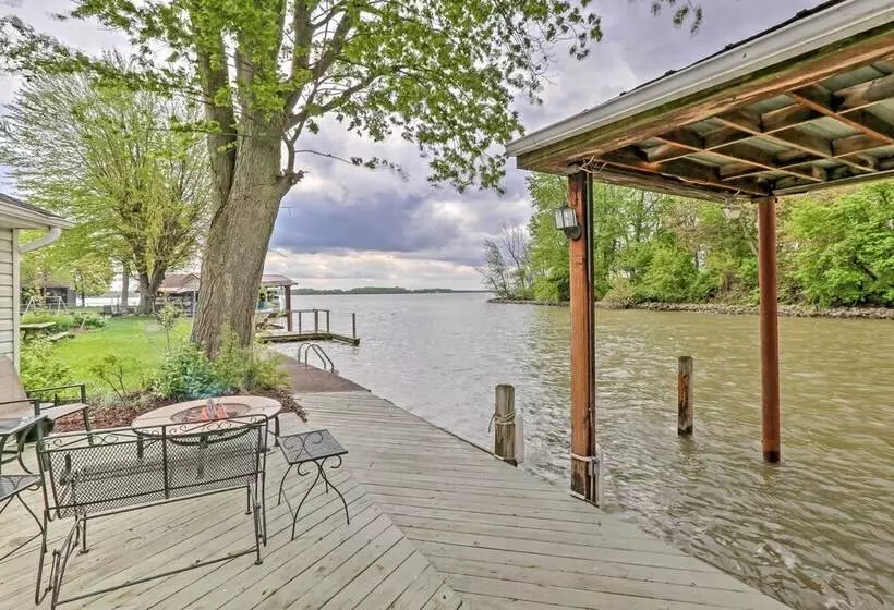 Waterfront Indian Lake House: Deck + Private Dock!