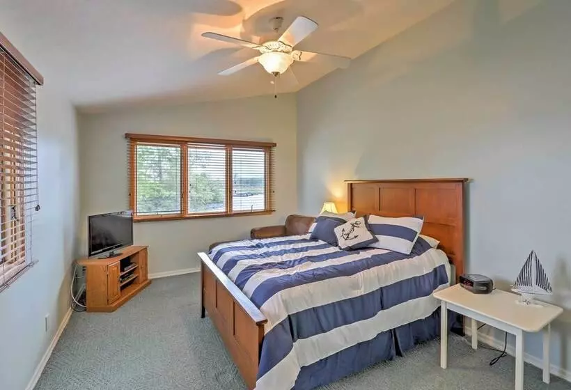 Waterfront Indian Lake House: Deck + Private Dock!