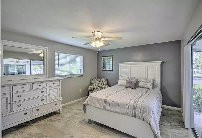 Bright Home W/ Dock & Canal View In Cape Coral!