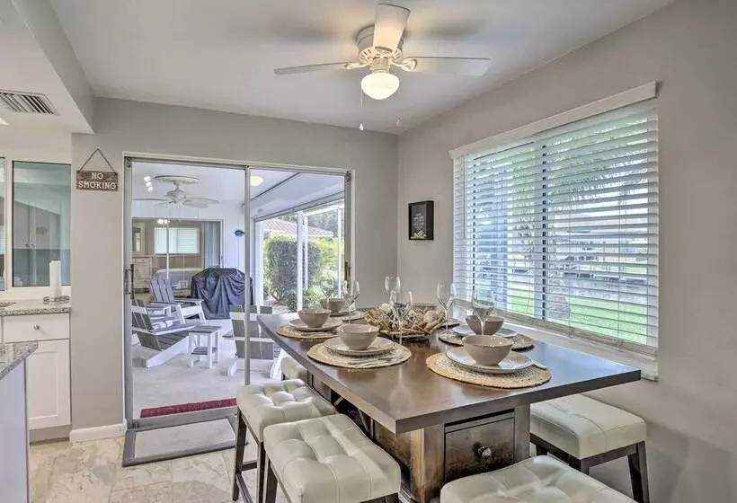 Bright Home W/ Dock & Canal View In Cape Coral!