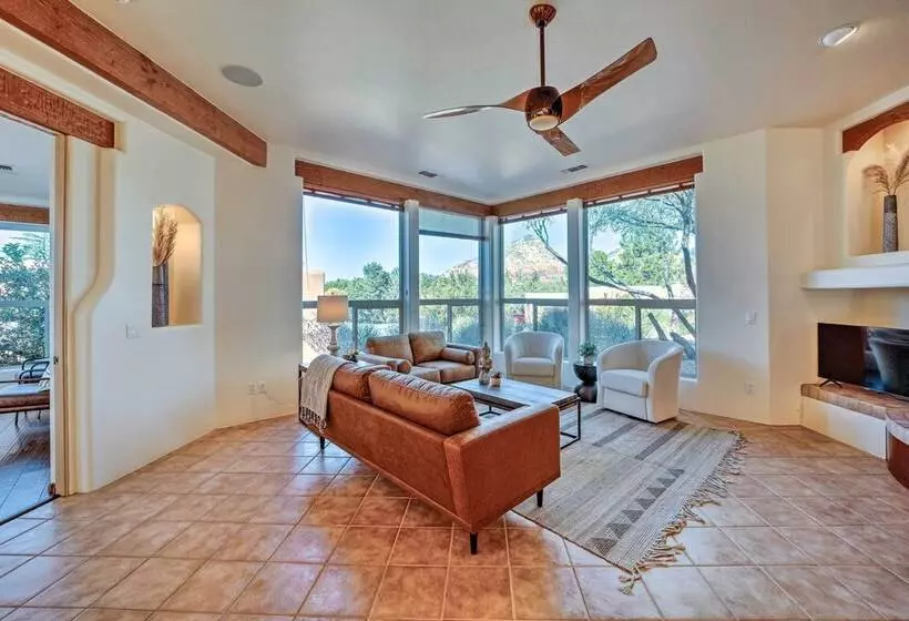 Central Sedona Home W/ Red Rock Mtn View, Fire Pit