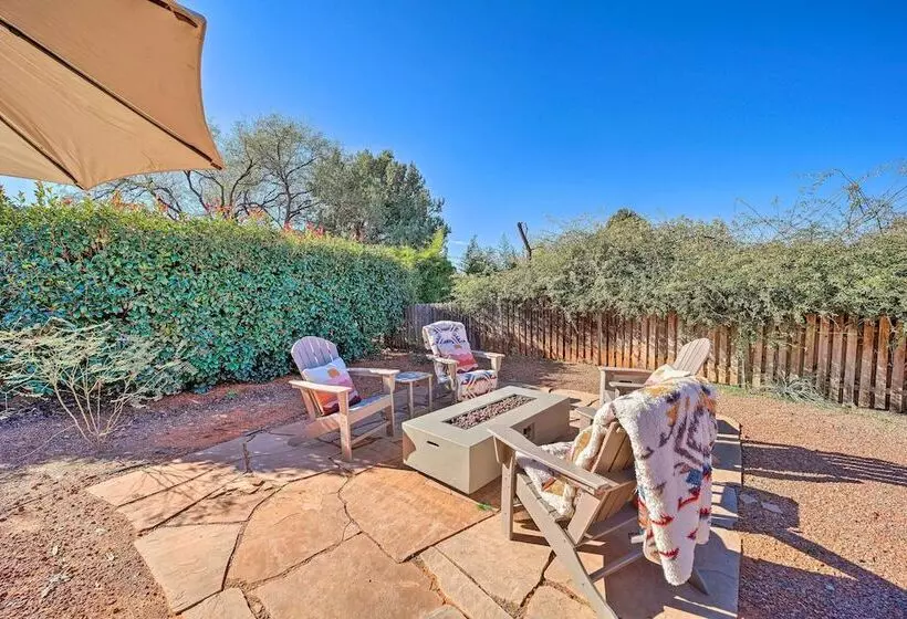 Central Sedona Home W/ Red Rock Mtn View, Fire Pit