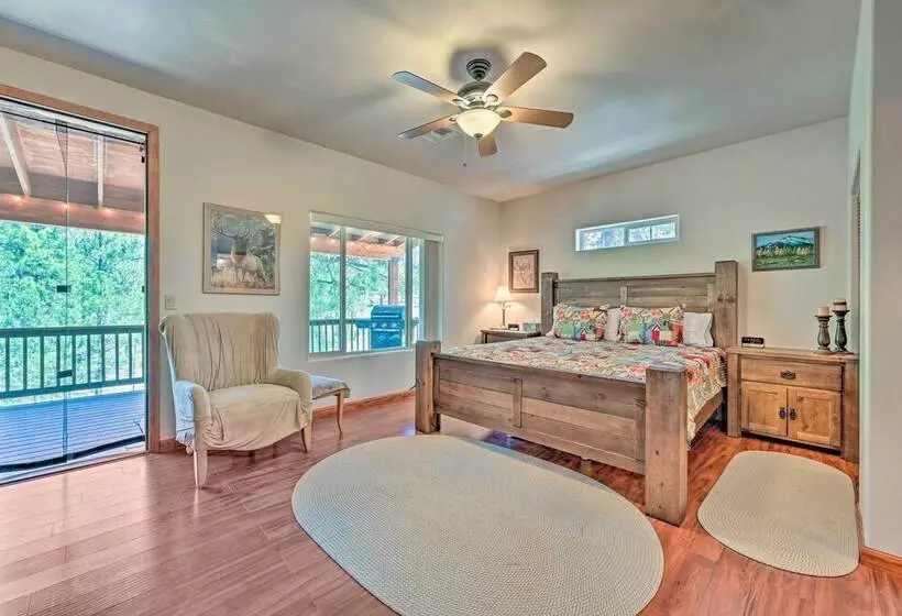 Bring A Pet: Happy Jack Cabin W/ Fire Pit!