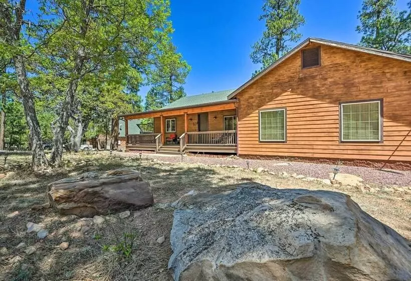 Bring A Pet: Happy Jack Cabin W/ Fire Pit!