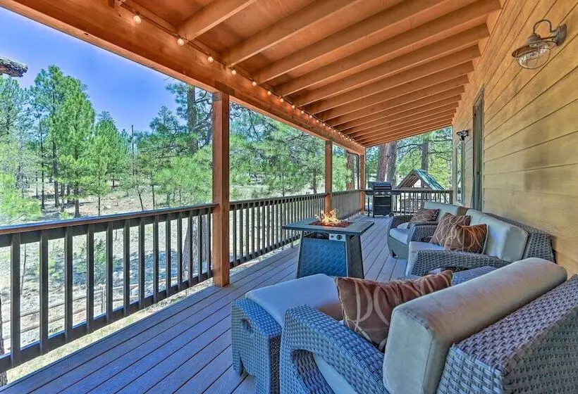 Bring A Pet: Happy Jack Cabin W/ Fire Pit!