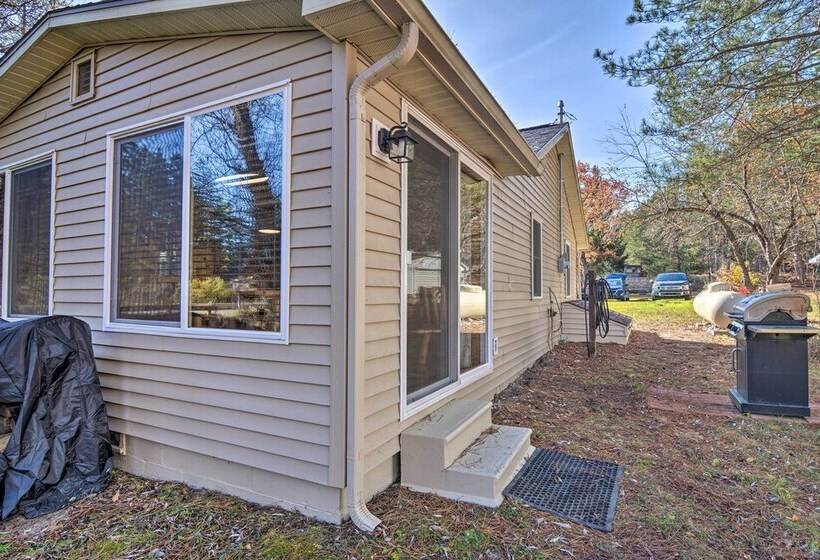 Riverfront Grayling Retreat W/ Fire Pit & Dock!