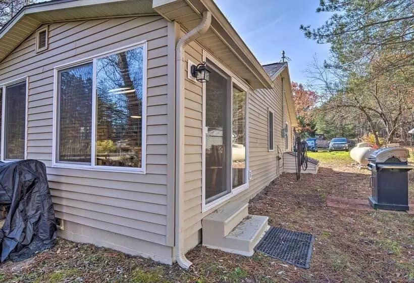 Riverfront Grayling Retreat W/ Fire Pit & Dock!