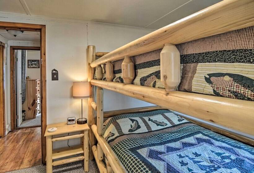 Riverfront Grayling Retreat W/ Fire Pit & Dock!