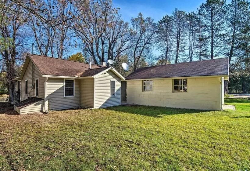 Riverfront Grayling Retreat W/ Fire Pit & Dock!