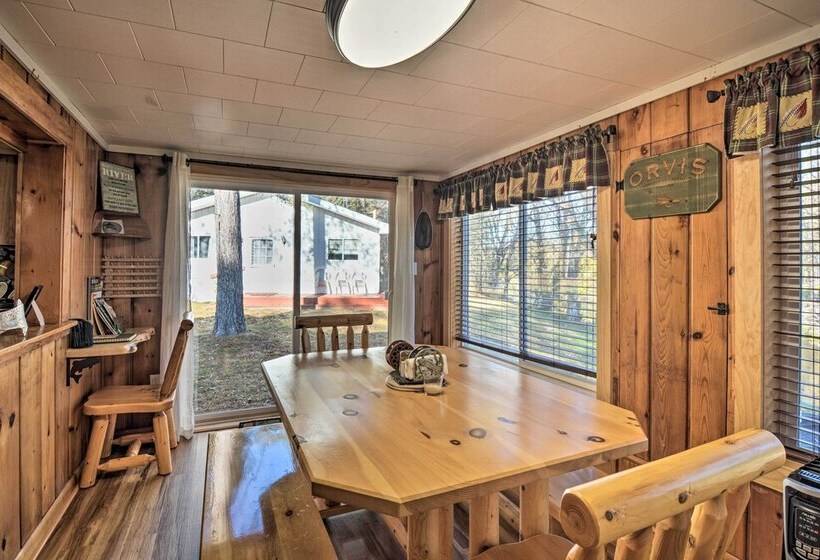 Riverfront Grayling Retreat W/ Fire Pit & Dock!