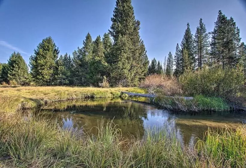 Snow Pine Retreat   Remote Crescent Log Cabin!