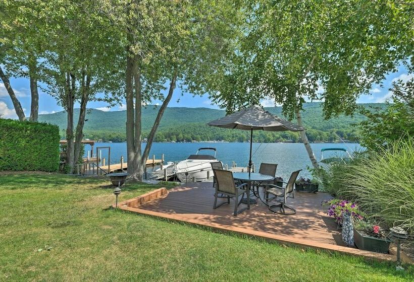 Waterfront Home On Lake George W/ Boat Dock!