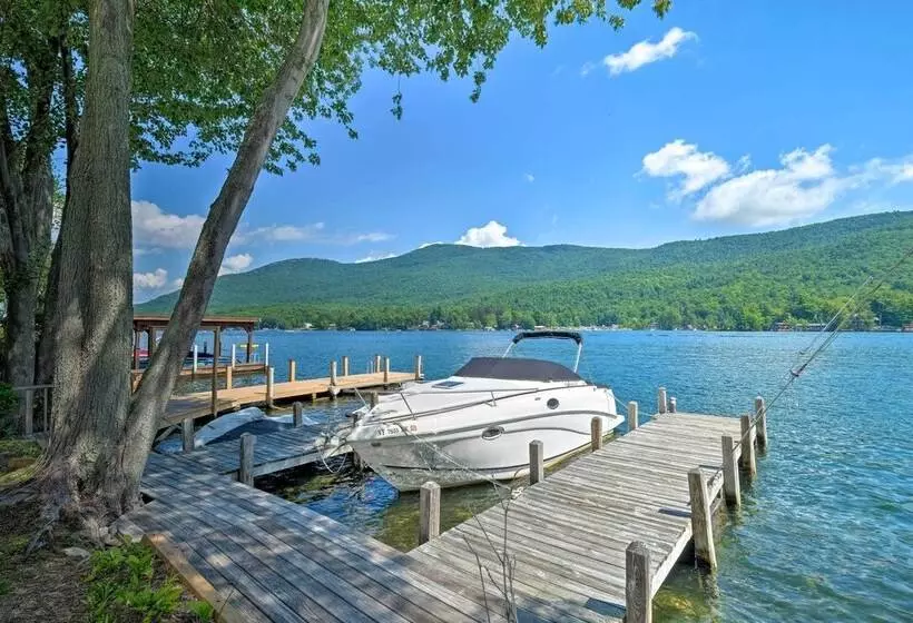 Waterfront Home On Lake George W/ Boat Dock!