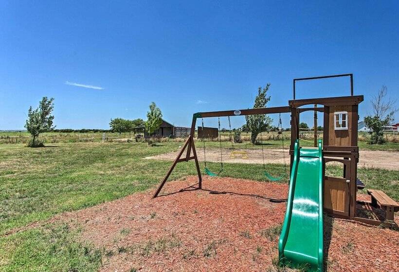 11 Acre Krum Cabin W/ Jungle Gym & Sand Volleyball