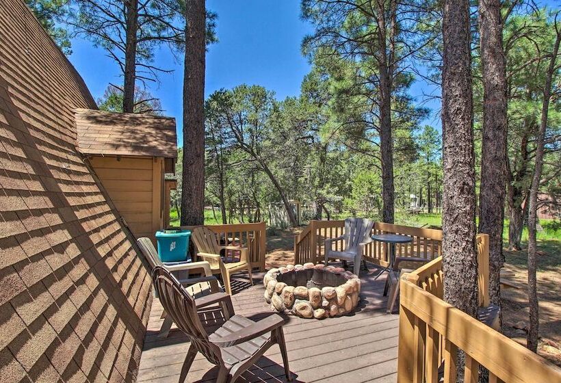 Cozy A Frame Cabin In Overgaard: Pets Welcome