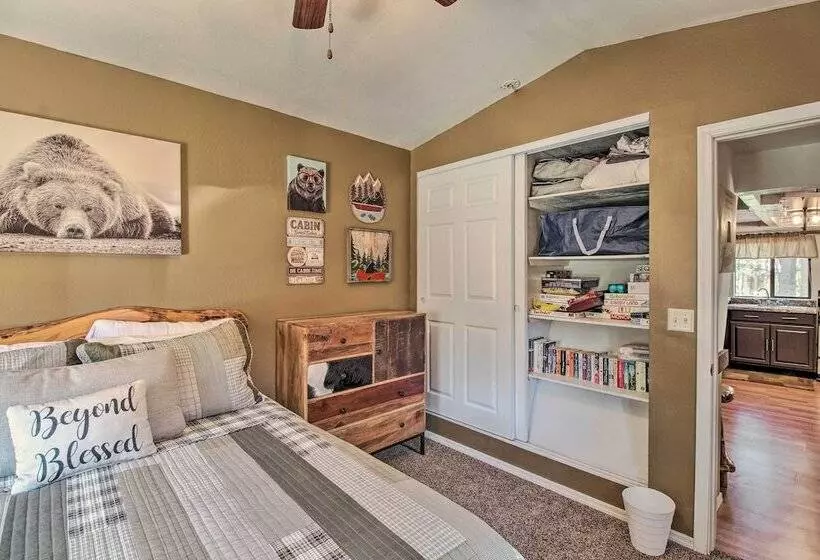 Cozy A Frame Cabin In Overgaard: Pets Welcome