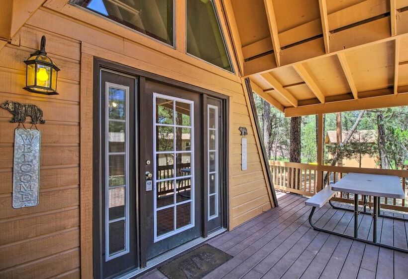 Cozy A Frame Cabin In Overgaard: Pets Welcome