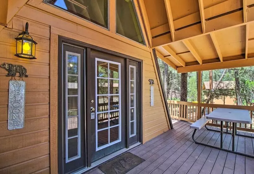 Cozy A Frame Cabin In Overgaard: Pets Welcome