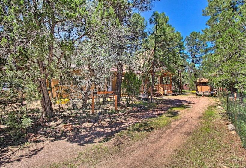 Cozy A Frame Cabin In Overgaard: Pets Welcome