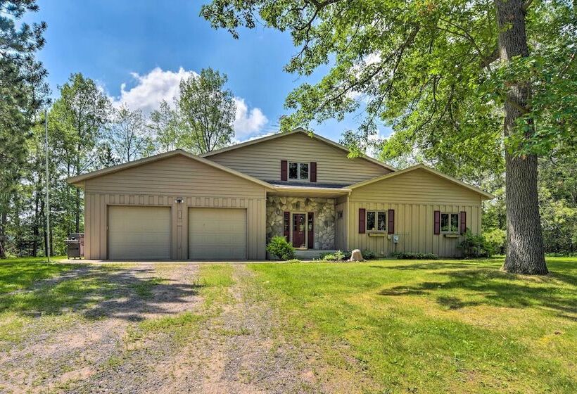 Lakeside Spooner Home W/ Game Room & Views!