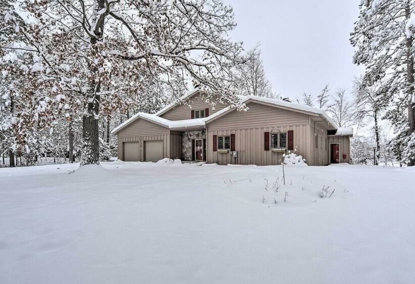 Lakeside Spooner Home W/ Game Room & Views!